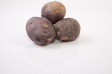 Vitelotte potatoes