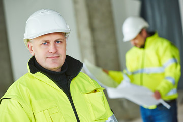 Construction builder worker at site
