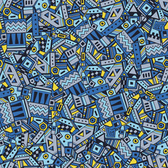 Obraz premium Ethnic seamless pattern vector illustration