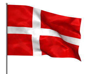 Fototapeta na wymiar Danish flag