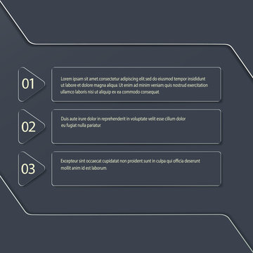 Modern vector infographic in dark background . Can be used for