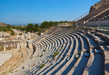 Ancient amphitheater in Ephesus Turkey