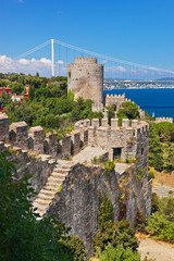Naklejka premium Rumeli Fortress at Istanbul Turkey