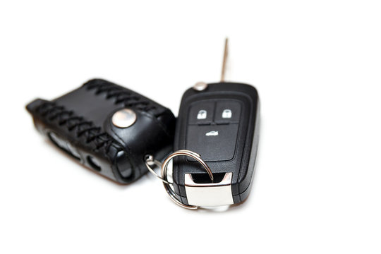 car key isolated on white background.gift concept