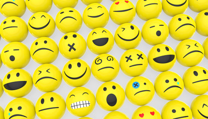 Emoticons gelb