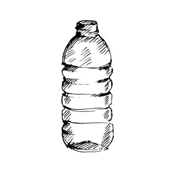 Sketch bottle of vodka Sketch of glass with vodka Vector illustration  Stock Vector Image  Art  Alamy