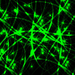 Obraz premium Abstract background in the futuristic design, lines with a glow