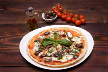 PIADINA CHEESE WITH OLIVE AND BASIL