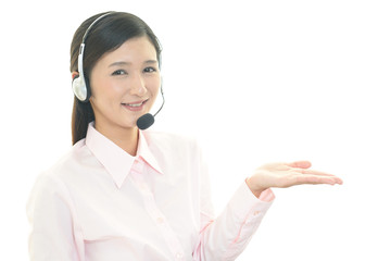 笑顔のオペレーター