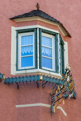 House window typical in buildings of South Tyrol, north of Italy
