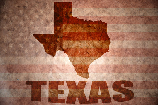 Vintage texas map