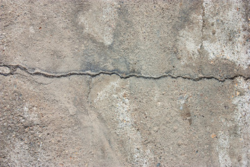 Cement floors are old and dirty.