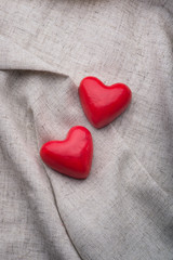 Fototapeta premium two loving hearts
