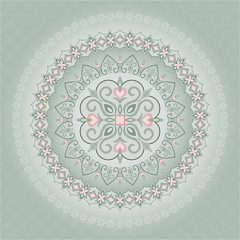 Traditional background of light green color.