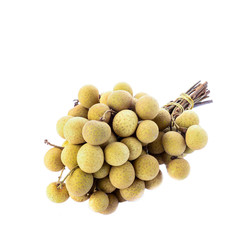 Longan on white background