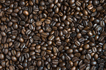 Coffee bean texture
