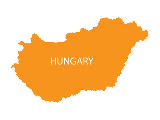 orange map of Hungary