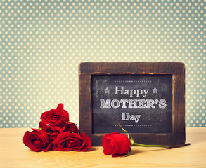 Happy Mothers Day chalkboard message