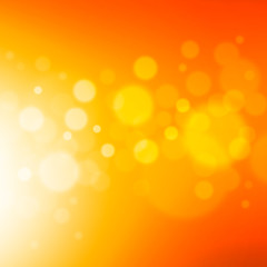 orange blurry bokeh abstract background