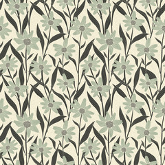 graceful vintage seamless floral pattern