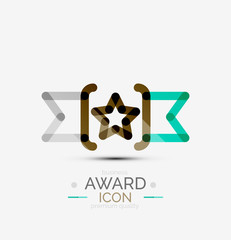 Award icon, logo.