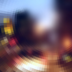 Fototapeta premium The blur effect gradually turning into faceted on defocused pho