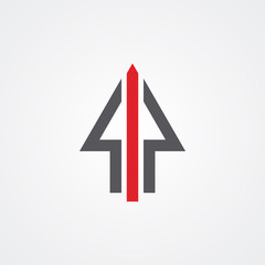 Set of colorful pointer  logo