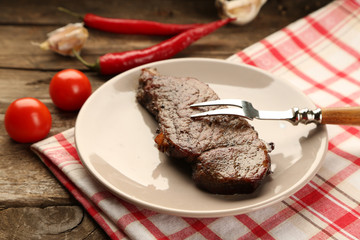 Composition with tasty roasted meat