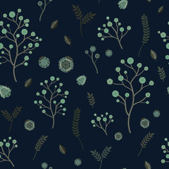 adorable floral seamless pattern