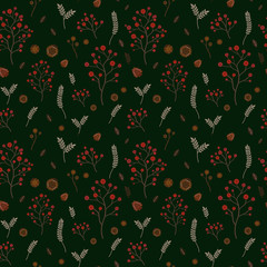 adorable floral seamless pattern