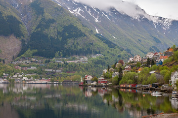 Obraz premium scenic landscapes of the Norwegian fjords.