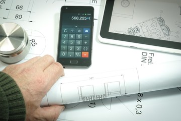 Metallbau, Konstruktion, Berechnung, technische Zeichnung