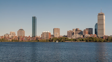Fototapeta na wymiar Skyline of Back Bay Boston, Massachusetts