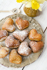 heart shaped donuts