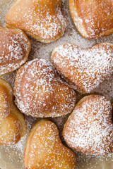 heart shaped donuts