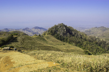 Obraz premium Hilly landscape at Nan