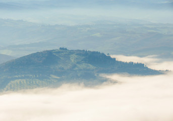 hills in Tuscany
