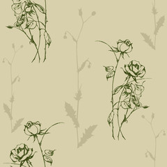 Fototapeta premium pattern rose