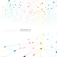 Vector network background abstract polygon triangle.