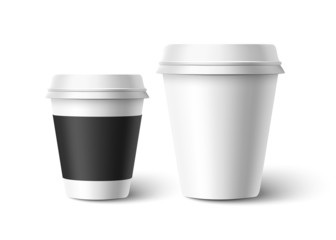 Cups of coffee. Vector