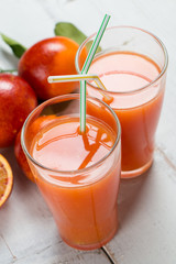 Bloody orange juice for two