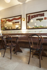 restaurant cafe interior 