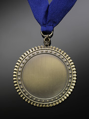Gold Medal on Black