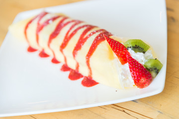 Fruit crepes