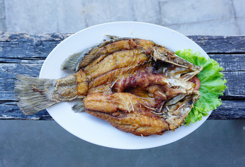 Fried snapper