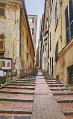 Narrow Genoa street.