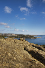 Fototapeta na wymiar View to the Mediterranean sea.