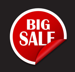 Sale Sticker, Banner Template Vector Illustration