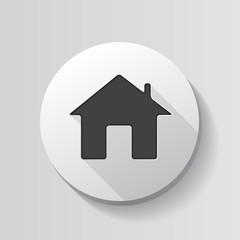 Home Glossy Icon Vector Illustration
