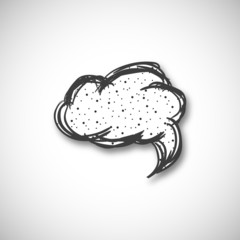 hand drawn bubble speech
